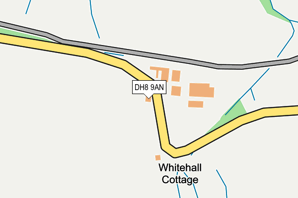 DH8 9AN map - OS OpenMap – Local (Ordnance Survey) DH8 9AN map - OS OpenMap – Local (Ordnance Survey)