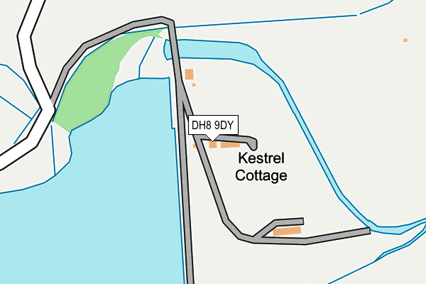 DH8 9DY map - OS OpenMap – Local (Ordnance Survey) DH8 9DY map - OS OpenMap – Local (Ordnance Survey)