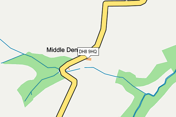 DH8 9HQ map - OS OpenMap – Local (Ordnance Survey) DH8 9HQ map - OS OpenMap – Local (Ordnance Survey)