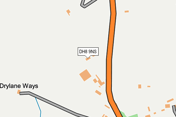 DH8 9NS map - OS OpenMap – Local (Ordnance Survey) DH8 9NS map - OS OpenMap – Local (Ordnance Survey)