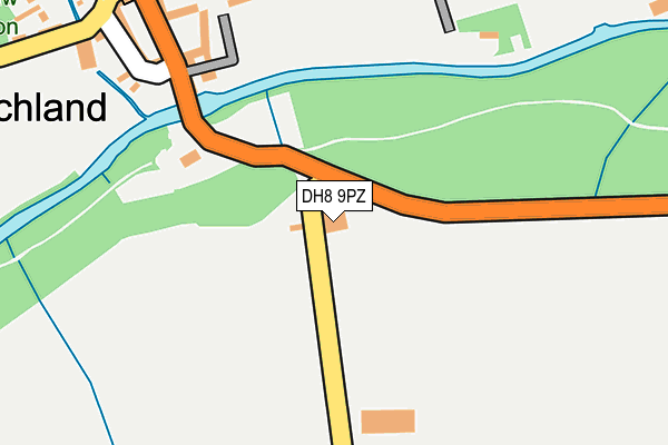 DH8 9PZ map - OS OpenMap – Local (Ordnance Survey) DH8 9PZ map - OS OpenMap – Local (Ordnance Survey)