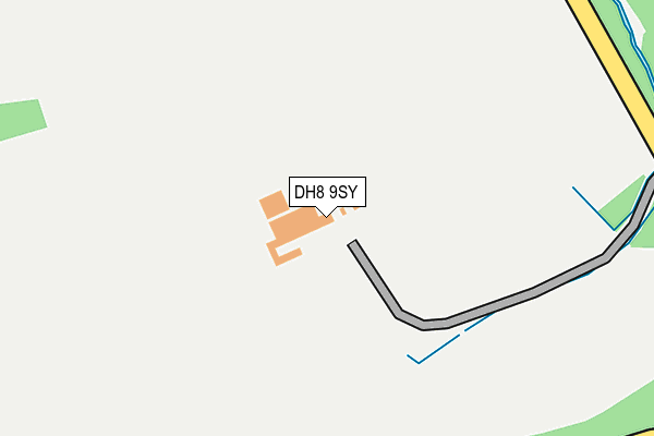 DH8 9SY map - OS OpenMap – Local (Ordnance Survey) DH8 9SY map - OS OpenMap – Local (Ordnance Survey)