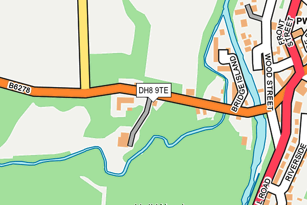 DH8 9TE map - OS OpenMap – Local (Ordnance Survey) DH8 9TE map - OS OpenMap – Local (Ordnance Survey)
