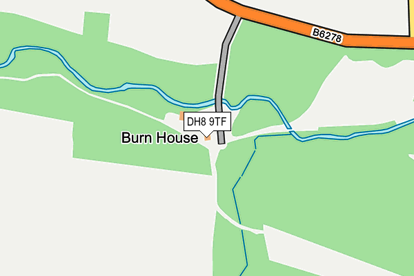 DH8 9TF map - OS OpenMap – Local (Ordnance Survey)