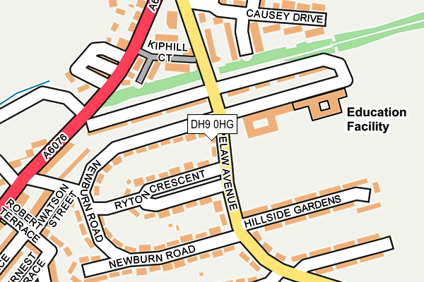 DH9 0HG map - OS OpenMap – Local (Ordnance Survey) DH9 0HG map - OS OpenMap – Local (Ordnance Survey)