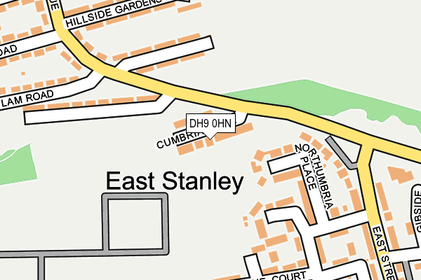 DH9 0HN map - OS OpenMap – Local (Ordnance Survey)