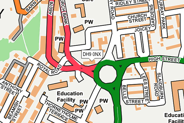 DH9 0NX map - OS OpenMap – Local (Ordnance Survey) DH9 0NX map - OS OpenMap – Local (Ordnance Survey)