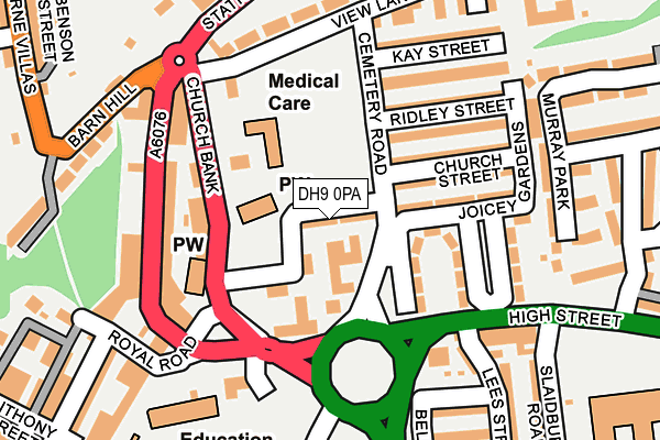 DH9 0PA map - OS OpenMap – Local (Ordnance Survey) DH9 0PA map - OS OpenMap – Local (Ordnance Survey)
