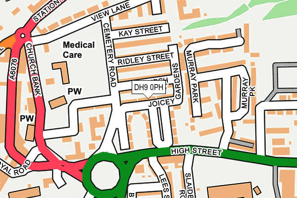 DH9 0PH map - OS OpenMap – Local (Ordnance Survey) DH9 0PH map - OS OpenMap – Local (Ordnance Survey)