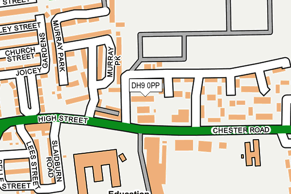 DH9 0PP map - OS OpenMap – Local (Ordnance Survey) DH9 0PP map - OS OpenMap – Local (Ordnance Survey)