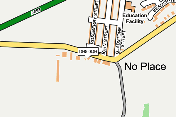 DH9 0QH map - OS OpenMap – Local (Ordnance Survey) DH9 0QH map - OS OpenMap – Local (Ordnance Survey)