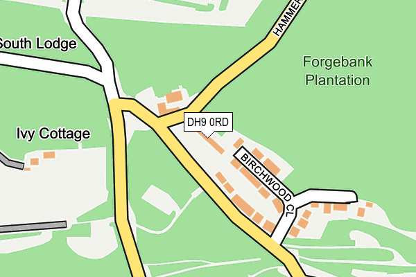 DH9 0RD map - OS OpenMap – Local (Ordnance Survey) DH9 0RD map - OS OpenMap – Local (Ordnance Survey)