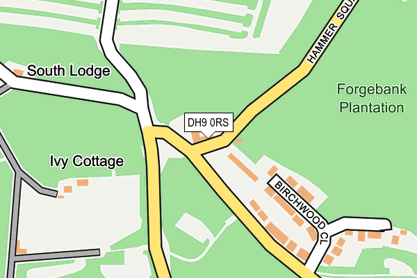 DH9 0RS map - OS OpenMap – Local (Ordnance Survey) DH9 0RS map - OS OpenMap – Local (Ordnance Survey)