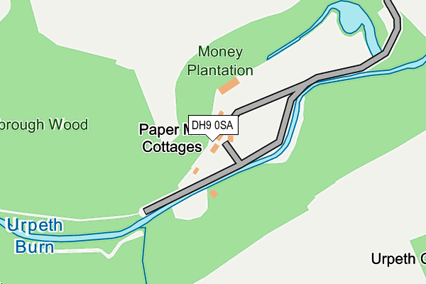 DH9 0SA map - OS OpenMap – Local (Ordnance Survey) DH9 0SA map - OS OpenMap – Local (Ordnance Survey)