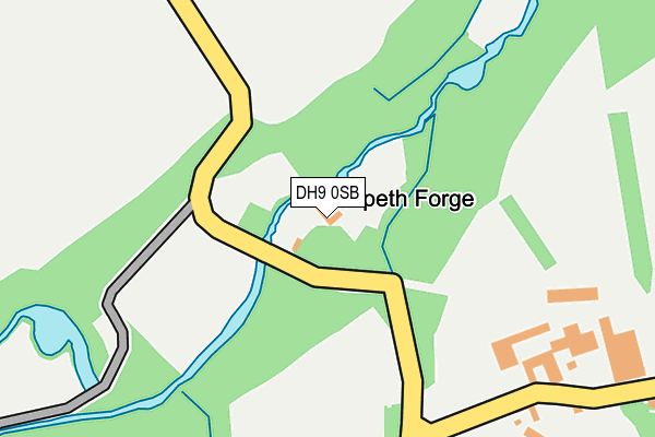 DH9 0SB map - OS OpenMap – Local (Ordnance Survey) DH9 0SB map - OS OpenMap – Local (Ordnance Survey)