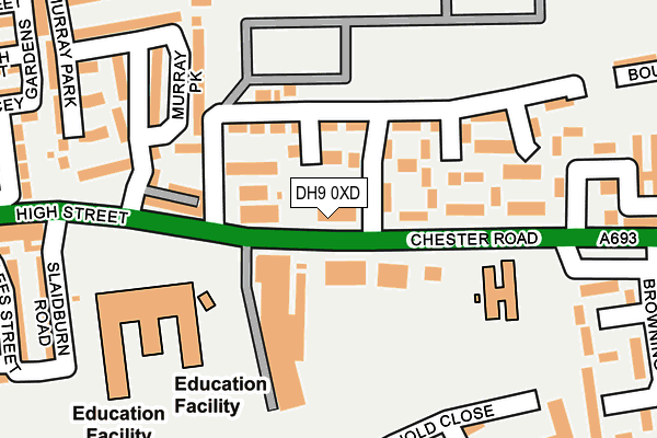 DH9 0XD map - OS OpenMap – Local (Ordnance Survey) DH9 0XD map - OS OpenMap – Local (Ordnance Survey)