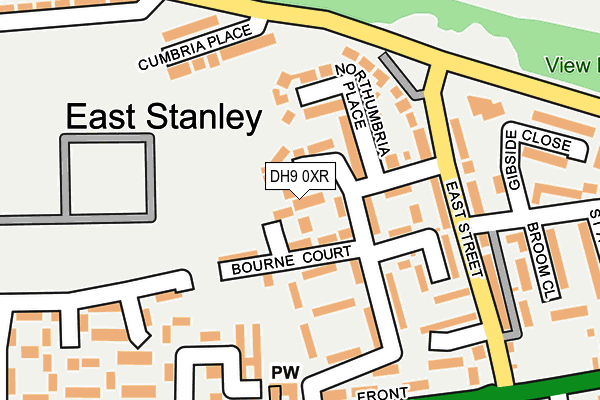 DH9 0XR map - OS OpenMap – Local (Ordnance Survey) DH9 0XR map - OS OpenMap – Local (Ordnance Survey)