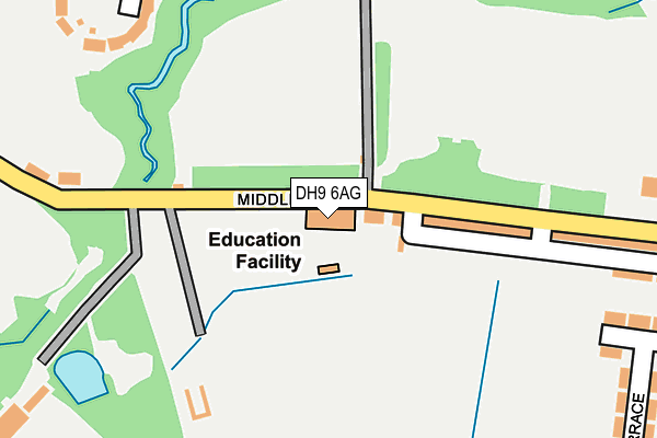 DH9 6AG map - OS OpenMap – Local (Ordnance Survey) DH9 6AG map - OS OpenMap – Local (Ordnance Survey)