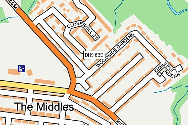DH9 6BE map - OS OpenMap – Local (Ordnance Survey) DH9 6BE map - OS OpenMap – Local (Ordnance Survey)