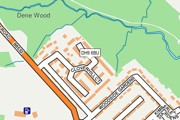 DH9 6BU map - OS OpenMap – Local (Ordnance Survey) DH9 6BU map - OS OpenMap – Local (Ordnance Survey)