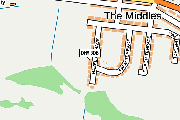 DH9 6DB map - OS OpenMap – Local (Ordnance Survey) DH9 6DB map - OS OpenMap – Local (Ordnance Survey)