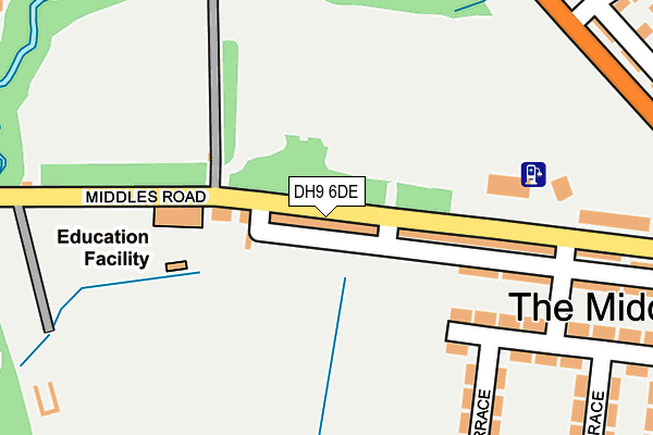 DH9 6DE map - OS OpenMap – Local (Ordnance Survey) DH9 6DE map - OS OpenMap – Local (Ordnance Survey)