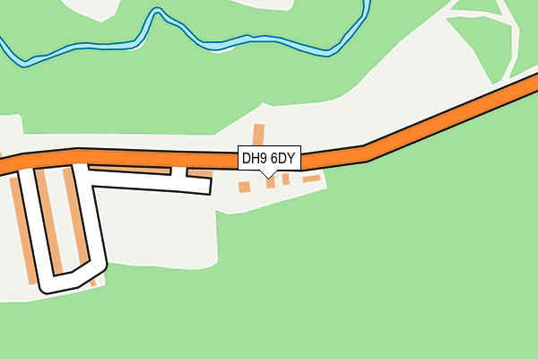 DH9 6DY map - OS OpenMap – Local (Ordnance Survey)