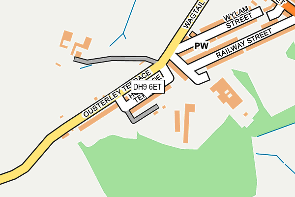 DH9 6ET map - OS OpenMap – Local (Ordnance Survey) DH9 6ET map - OS OpenMap – Local (Ordnance Survey)