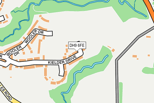 DH9 6FE map - OS OpenMap – Local (Ordnance Survey) DH9 6FE map - OS OpenMap – Local (Ordnance Survey)