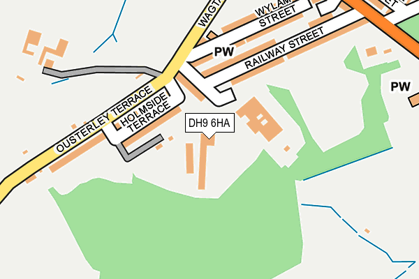 DH9 6HA map - OS OpenMap – Local (Ordnance Survey) DH9 6HA map - OS OpenMap – Local (Ordnance Survey)