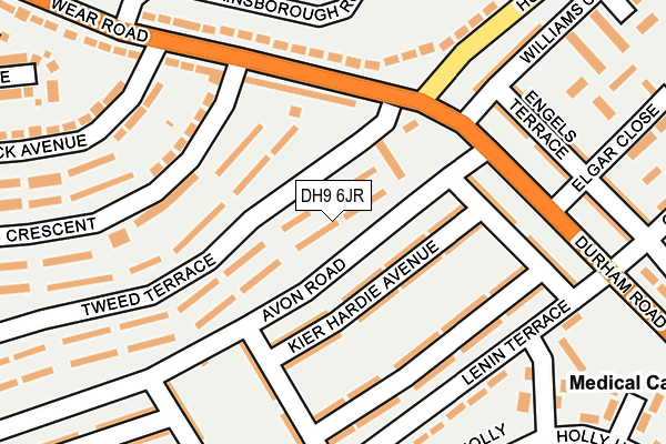 DH9 6JR map - OS OpenMap – Local (Ordnance Survey) DH9 6JR map - OS OpenMap – Local (Ordnance Survey)