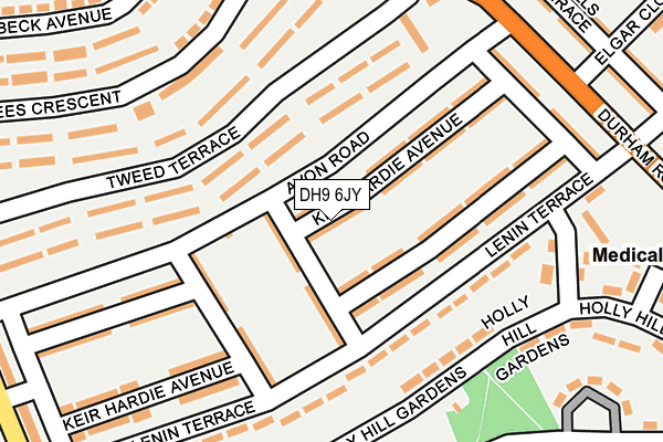 DH9 6JY map - OS OpenMap – Local (Ordnance Survey) DH9 6JY map - OS OpenMap – Local (Ordnance Survey)