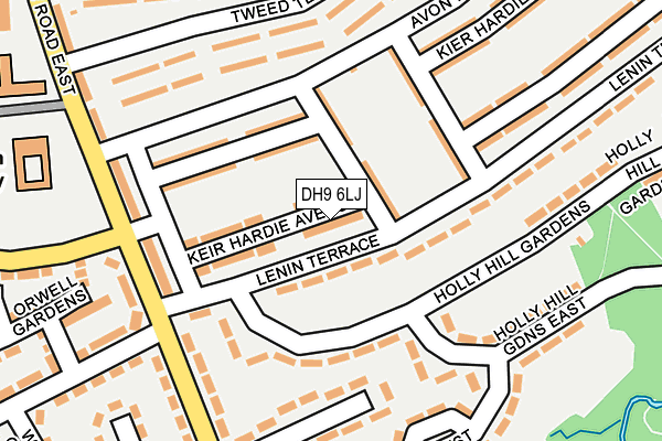 DH9 6LJ map - OS OpenMap – Local (Ordnance Survey) DH9 6LJ map - OS OpenMap – Local (Ordnance Survey)