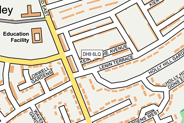 DH9 6LQ map - OS OpenMap – Local (Ordnance Survey)