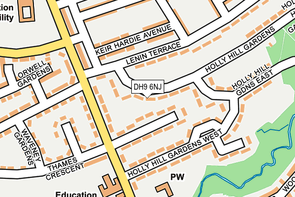 DH9 6NJ map - OS OpenMap – Local (Ordnance Survey) DH9 6NJ map - OS OpenMap – Local (Ordnance Survey)