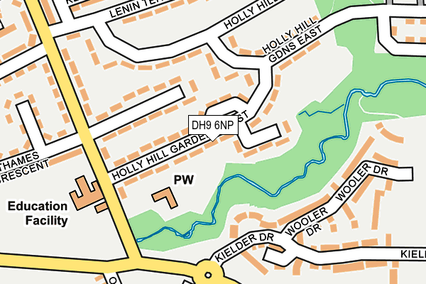 DH9 6NP map - OS OpenMap – Local (Ordnance Survey)