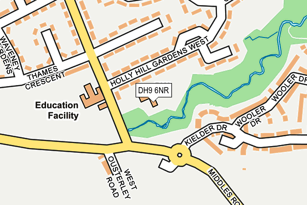 DH9 6NR map - OS OpenMap – Local (Ordnance Survey) DH9 6NR map - OS OpenMap – Local (Ordnance Survey)