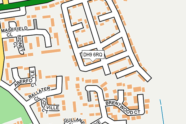 DH9 6RQ map - OS OpenMap – Local (Ordnance Survey) DH9 6RQ map - OS OpenMap – Local (Ordnance Survey)