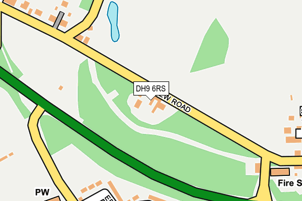 DH9 6RS map - OS OpenMap – Local (Ordnance Survey) DH9 6RS map - OS OpenMap – Local (Ordnance Survey)