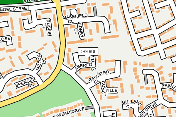 DH9 6UL map - OS OpenMap – Local (Ordnance Survey) DH9 6UL map - OS OpenMap – Local (Ordnance Survey)