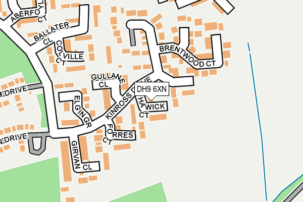 DH9 6XN map - OS OpenMap – Local (Ordnance Survey) DH9 6XN map - OS OpenMap – Local (Ordnance Survey)