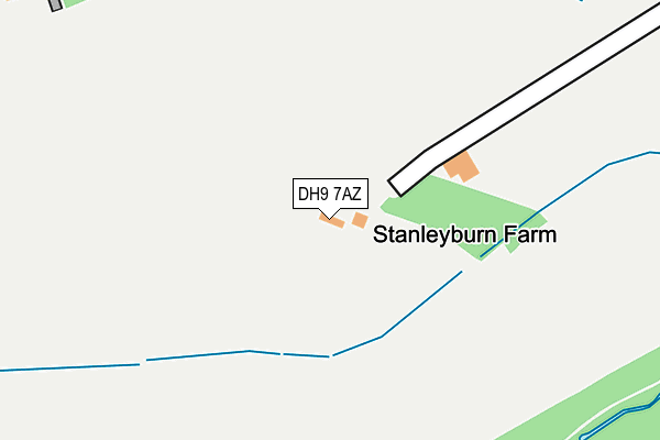 DH9 7AZ map - OS OpenMap – Local (Ordnance Survey) DH9 7AZ map - OS OpenMap – Local (Ordnance Survey)