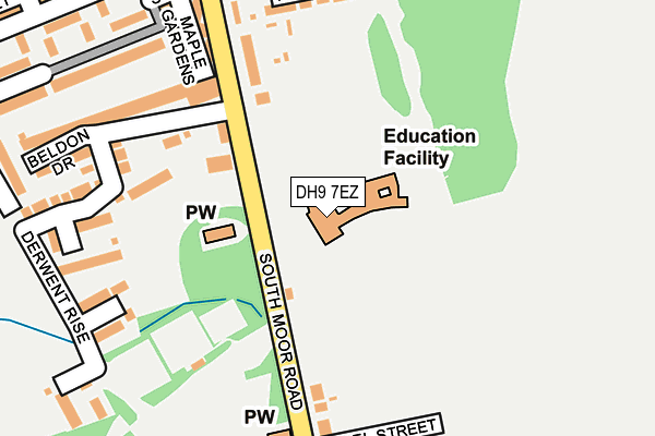 DH9 7EZ map - OS OpenMap – Local (Ordnance Survey) DH9 7EZ map - OS OpenMap – Local (Ordnance Survey)