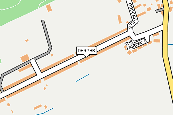 DH9 7HB map - OS OpenMap – Local (Ordnance Survey) DH9 7HB map - OS OpenMap – Local (Ordnance Survey)