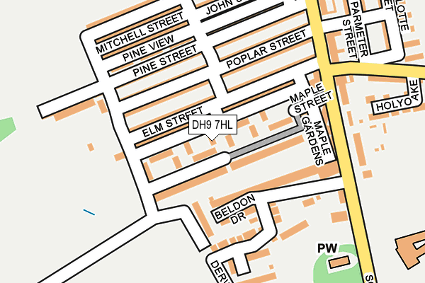 DH9 7HL map - OS OpenMap – Local (Ordnance Survey) DH9 7HL map - OS OpenMap – Local (Ordnance Survey)