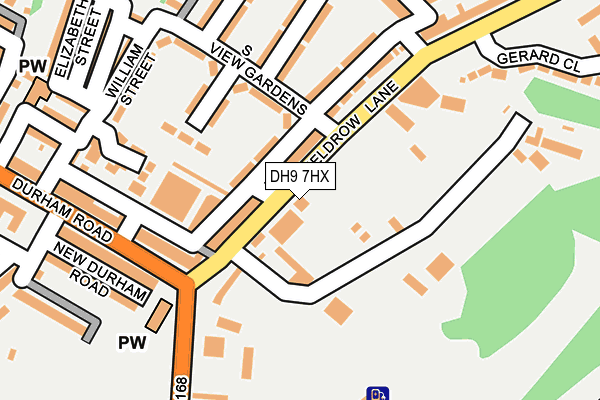 DH9 7HX map - OS OpenMap – Local (Ordnance Survey) DH9 7HX map - OS OpenMap – Local (Ordnance Survey)