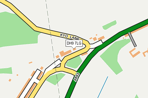 DH9 7LG map - OS OpenMap – Local (Ordnance Survey) DH9 7LG map - OS OpenMap – Local (Ordnance Survey)