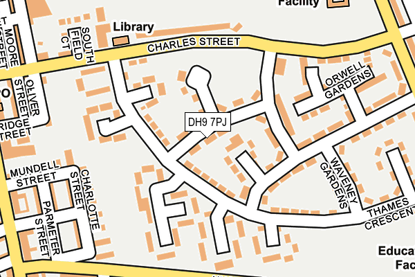 DH9 7PJ map - OS OpenMap – Local (Ordnance Survey) DH9 7PJ map - OS OpenMap – Local (Ordnance Survey)