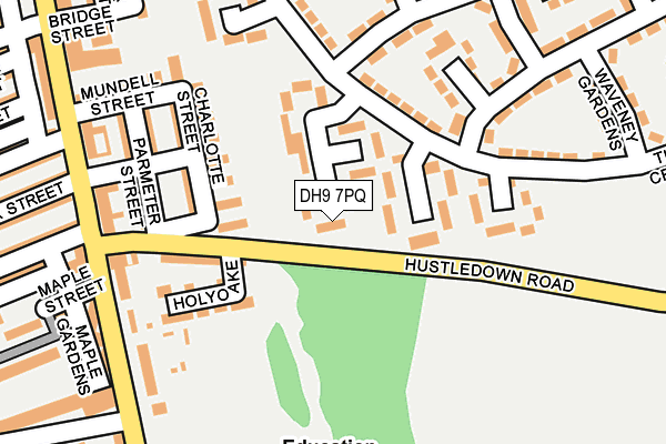 DH9 7PQ map - OS OpenMap – Local (Ordnance Survey) DH9 7PQ map - OS OpenMap – Local (Ordnance Survey)
