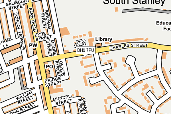 DH9 7PU map - OS OpenMap – Local (Ordnance Survey) DH9 7PU map - OS OpenMap – Local (Ordnance Survey)
